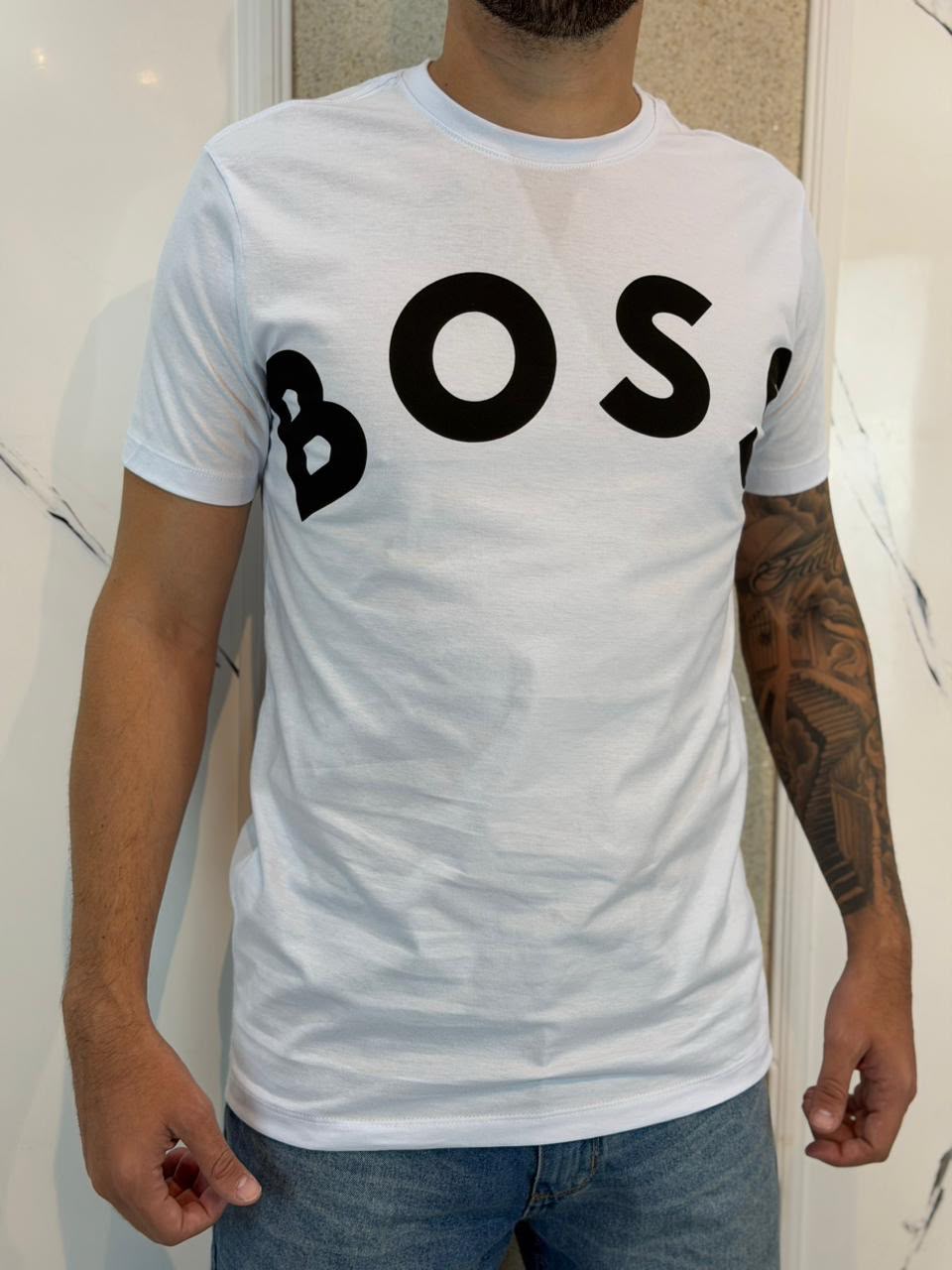 Camiseta Premium - BOSS - Branco