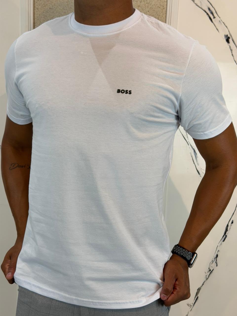 Camiseta Premium - BOSS - Branco