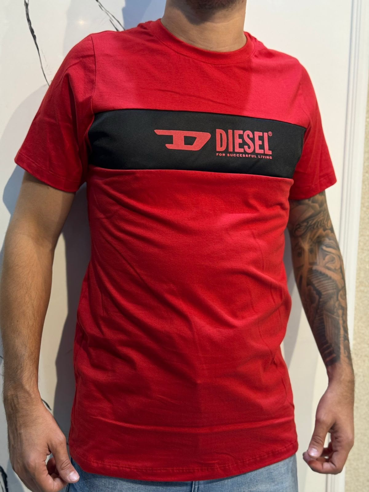 Camiseta Premium Diesel - Vermelho