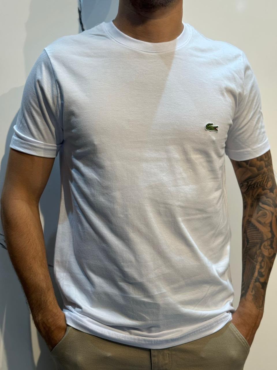 Camiseta Premium - Lacoste - Branco